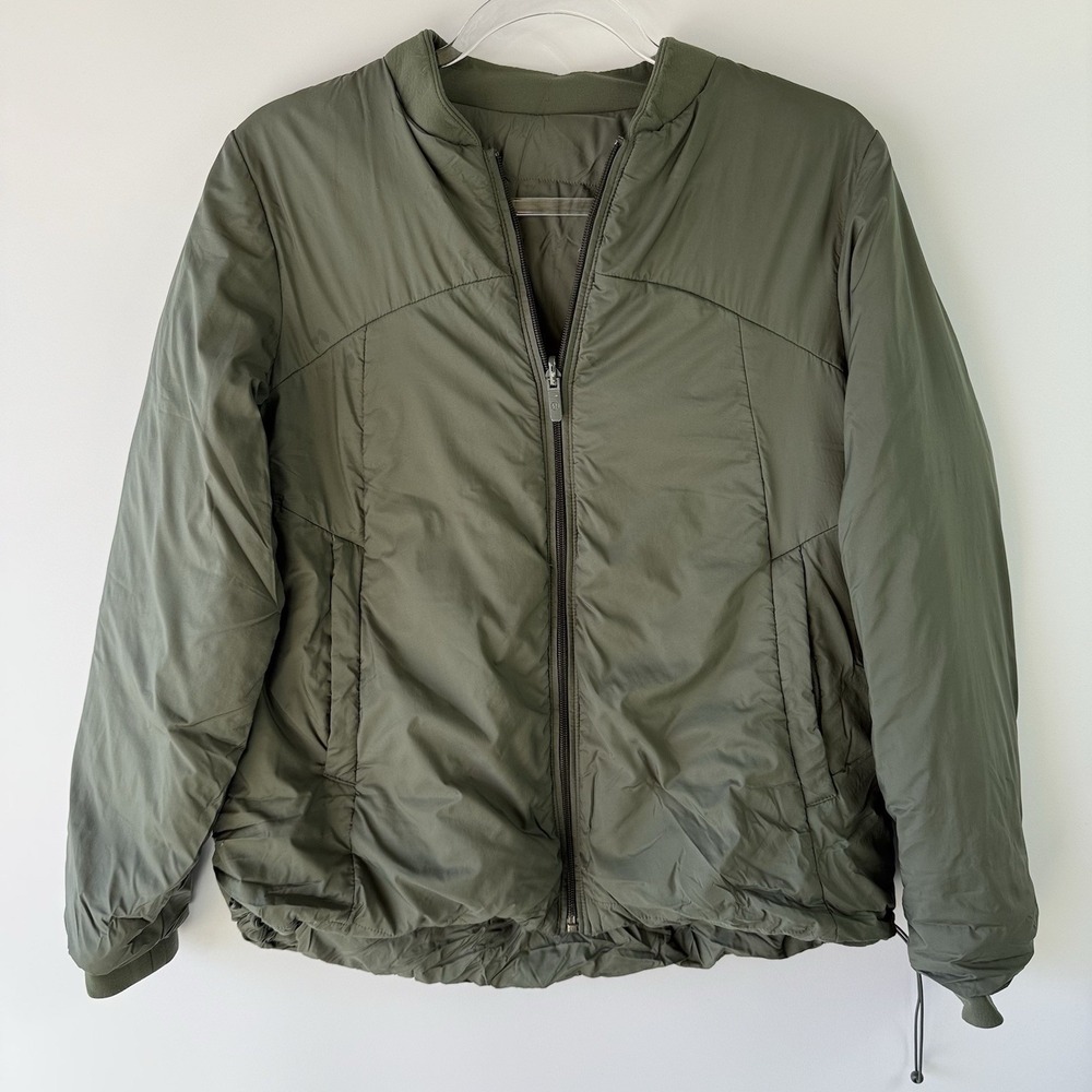 Lululemon Weightless Wunder Jacket W4AK5S Womens 8 Pesto Reversible Down $198 - Picture 2 of 15